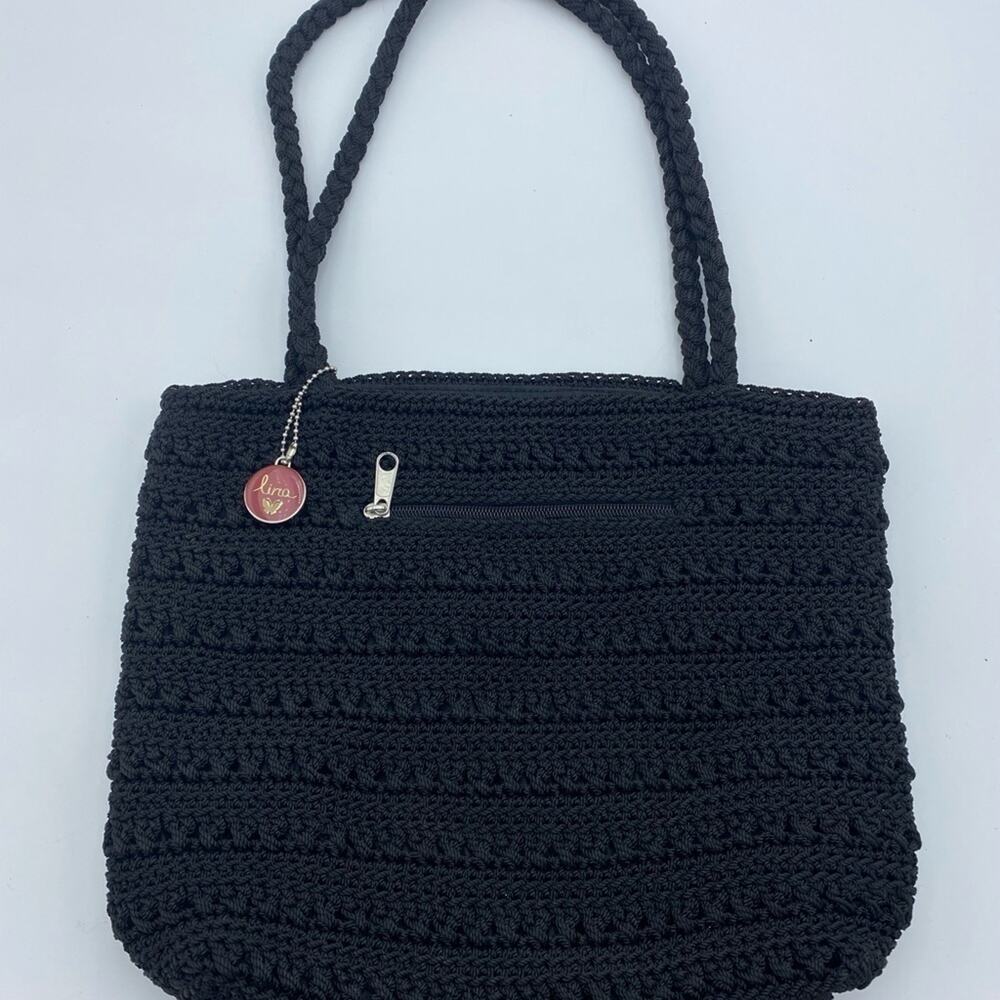 Lina Purse Woven Black 90's Y2K Handbag